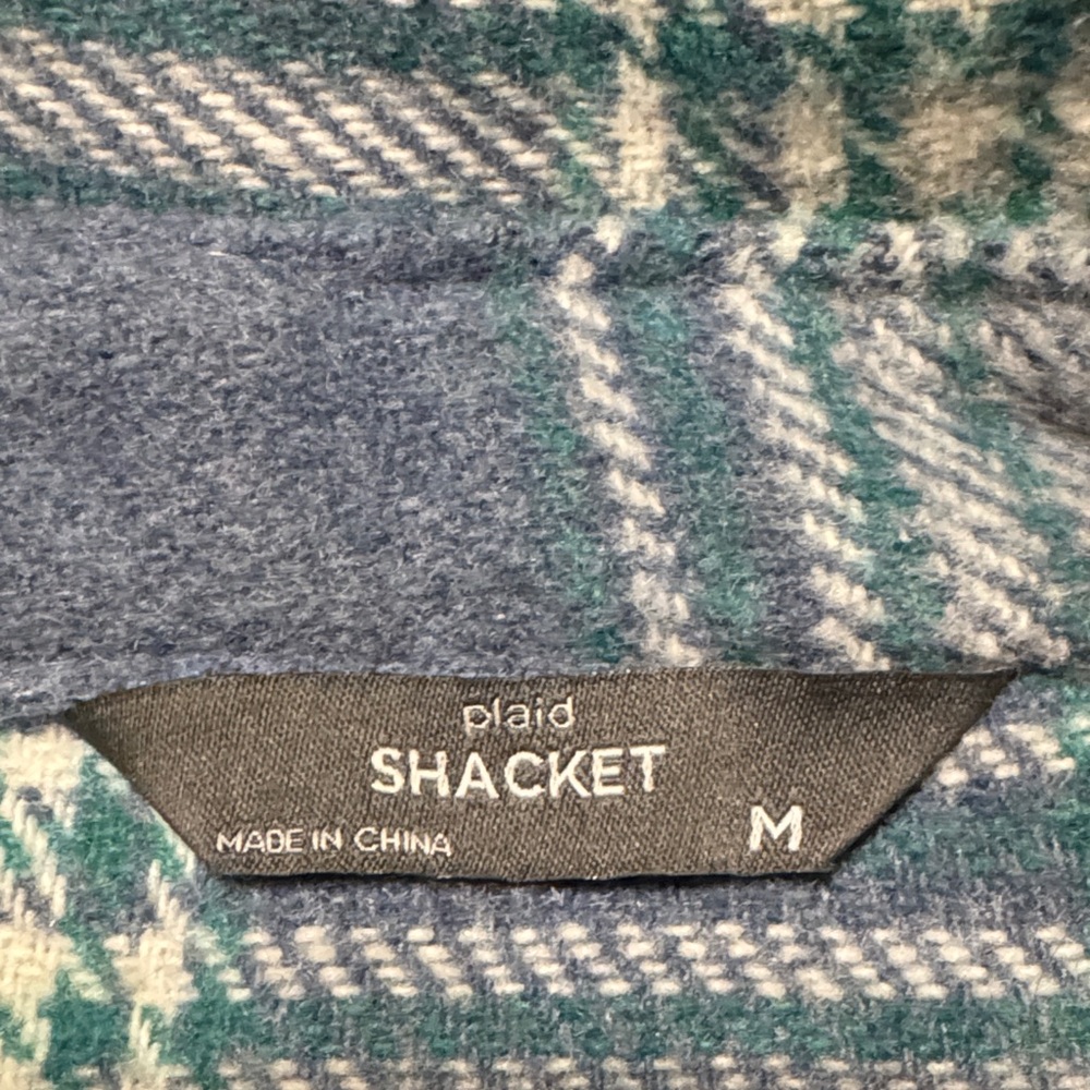Plaid Button-Up Shacket - Picture 2 of 3